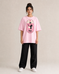STAY COZY — Oversized Graphic Tee | Pink