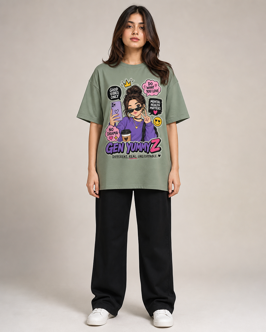 GEN YUMMY Z — Oversized Graphic Tee
